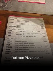 L'artisan Pizzaiolo Sablon réservation en ligne