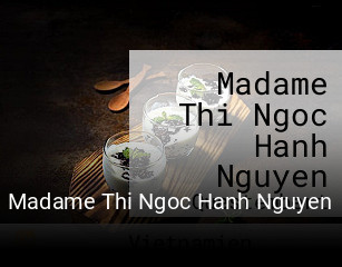 Madame Thi Ngoc Hanh Nguyen réservation en ligne