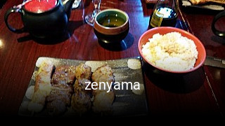 zenyama réservation de table