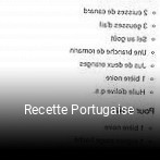 Recette Portugaise réservation de table