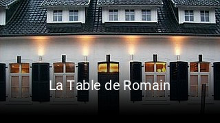 La Table de Romain réservation de table