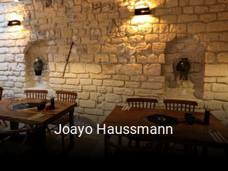 Joayo Haussmann réservation de table