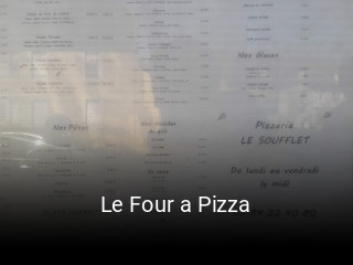 Le Four a Pizza réservation