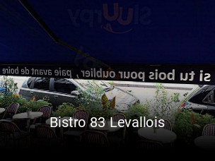 Bistro 83 Levallois réservation