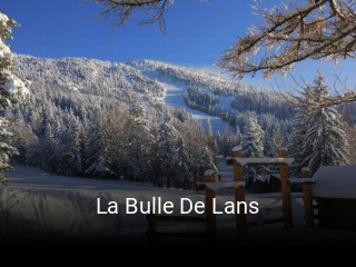 La Bulle De Lans réservation de table