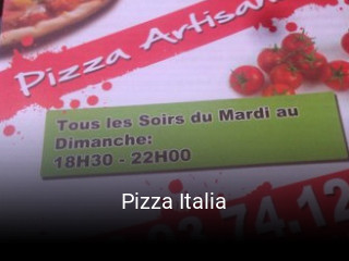 Pizza Italia réservation en ligne
