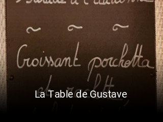 La Table de Gustave réservation de table