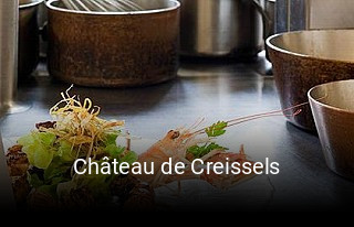Château de Creissels réservation de table