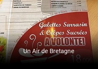 Un Air de Bretagne réservation de table