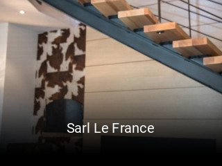 Sarl Le France réservation de table