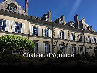 Chateau d'Ygrande réservation en ligne