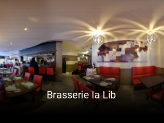 Brasserie la Lib réservation de table