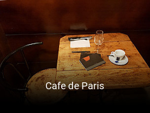 Réserver une table chez Cafe de Paris maintenant