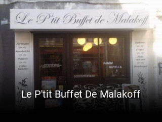 Réserver une table chez Le P'tit Buffet De Malakoff maintenant