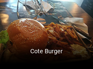 Cote Burger réservation en ligne