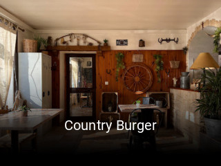 Country Burger réservation de table