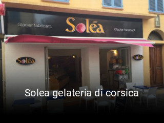 Solea gelateria di corsica réservation de table