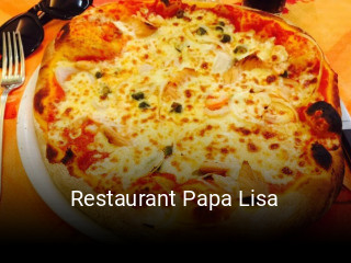 Restaurant Papa Lisa réservation de table
