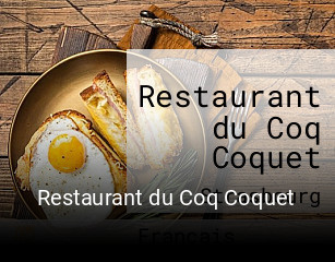 Restaurant du Coq Coquet réservation en ligne