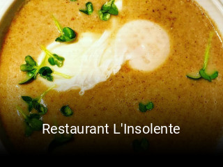 Restaurant L'Insolente réservation en ligne
