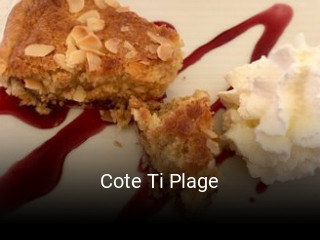 Cote Ti Plage réservation de table