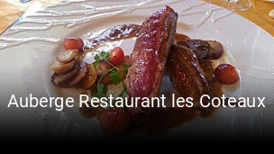 Auberge Restaurant les Coteaux réservation de table