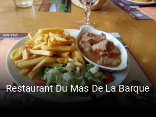 Restaurant Du Mas De La Barque réservation