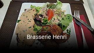 Brasserie Henri réservation de table