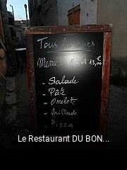 Le Restaurant DU BON ACCUEIL réservation de table