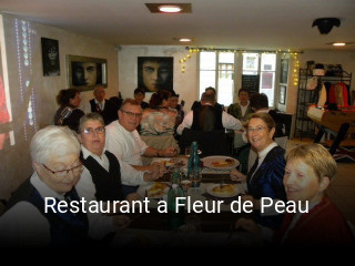 Restaurant a Fleur de Peau réservation de table