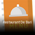 Restaurant De Bari réservation de table