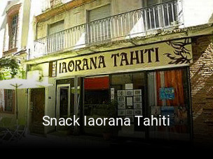 Snack Iaorana Tahiti réservation de table