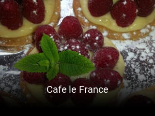 Cafe le France réservation