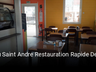 Au Saint Andre Restauration Rapide De Petits Plats Cuisinés Sur Place Et à Emporter réservation de table