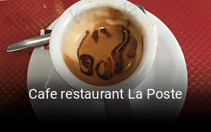 Cafe restaurant La Poste réservation de table