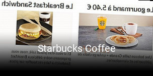 Starbucks Coffee réservation en ligne