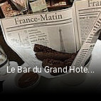Le Bar du Grand Hotel réservation