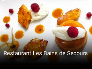 Restaurant Les Bains de Secours réservation de table