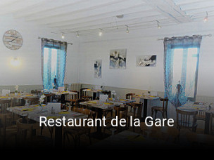 Restaurant de la Gare réservation de table
