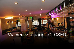 Réserver une table chez Via venezia paris - CLOSED maintenant