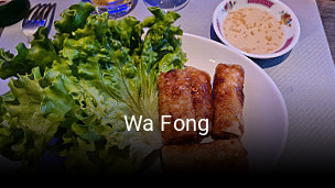 Réserver une table chez Wa Fong maintenant