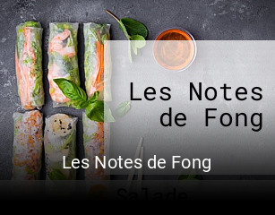 Les Notes de Fong réservation
