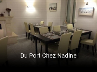 Du Port Chez Nadine réservation de table