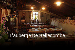 L'auberge De Bellecombe réservation de table
