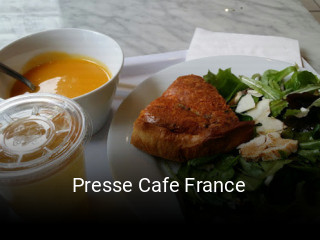 Réserver une table chez Presse Cafe France maintenant