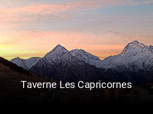 Taverne Les Capricornes réservation de table
