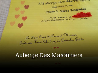 Auberge Des Maronniers réservation