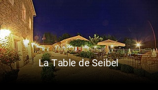 La Table de Seibel réservation en ligne