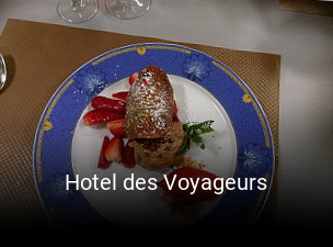 Hotel des Voyageurs réservation de table