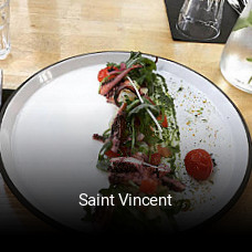 Saint Vincent réservation de table